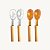 Kit 2 Peças Para Misturar Salada Colher E Garfo Acrílico - Imagem 2