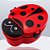Mini Marmita Lancheira Fofa Infantil Joaninha com 1 Colher - BPA FREE - 5064 - Imagem 3