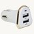 Carregador Veicular USB Multitensão  XC-V7-USB  Branco/Dourado   X-CELL  DS TOOLS - Imagem 1