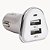Carregador Veicular Multitensão XC-V7-USB Branco/Prata - X-CELL DS TOOLS - Imagem 1