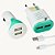 Carregador para Celular - Kit Veicular e Cabo USB X-CELL XC-KT-10 Verde - Imagem 1