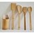 Kit Colher de Pau Utensílios em Bambu 5 Peças Anti Fungos Casa Cozinha Colheres - KCB-06 - Imagem 3