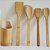 Kit Colher De Pau Utensílios Em Bambu 5 Peças Anti Fungos Casa Cozinha Colheres - KCB-06 - Imagem 2