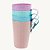Kit 4 Canecas de Plástico Decoração em Relevo Super Resistente  270ml - COP-81 - Imagem 2