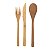 Kit 03 Talheres De Bambu 20cm - KCB-10 - Imagem 1
