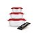 Conjunto de 3 Potes Redondo Rainha 350/700/1500ml - 8378 - Imagem 5
