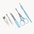 Kit Para Manicure Completo Com 5 pçs Plástico/Metal - KMP-37 - Imagem 1