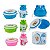 Lancheira Infantil 2 PÇS Para Escola Acompanha Bolsinha Plástica 400/600ML - KRI-37 - Imagem 2