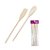 Colher e Espátula 2 Peças de Bambu - 30cm - KCB-08 - Imagem 1