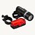 Kit Farol de Bicicleta Frontal + Pisca Traseiro Led - PILHAS NÃO INCLUSAS - WJ-10 - Imagem 1