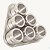 Porta Condimento Inox Triangular com 6 Peças Magnético - HM9095 - Imagem 1