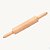 Rolo Para Massas De Madeira Tradicional Pão Macarrão 43cm - RPM-03-2 - Imagem 1