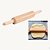 Rolo Para Massas De Madeira Tradicional Pão Macarrão 43cm - RPM-03-2 - Imagem 2