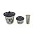 Kit de Pia com 3 Peças Decorado ou Liso Lixeira, Porta Sabão e Detergente - 004 - Imagem 2