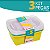 Pote Retangular Kit com 3 Peças Organiza 1270ml - 6329 - Imagem 1