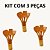 Kit 3 Conjuntos Talheres De Bambu (4 talheres + suporte) Peças Anti Fungos - KCB-06 - Imagem 2