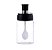 Porta Tempero de Vidro com Colher 230ml - UCO175 - Imagem 1