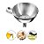 Funil Aço Inox Com Peneira Coador 11cm - Kehome - 6239 - Imagem 2