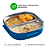 Marmita Térmica Com Divisões E Travas + Talher Bento Box - B-1198 - Imagem 7