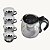 Kit Chaleira De Vidro 1200ml Com 4 Xicaras - AG9618 - Imagem 1