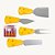 Conjunto Jogo De Utensílios Talheres Para Petisco E Queijo Inox 4 Peças - KFQ-01 - Imagem 2