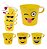 Kit 04 Unidades Caneca Smile Emoji - ZU180 - Imagem 1