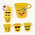Kit 04 Unidades Caneca Smile Emoji - ZU180 - Imagem 2