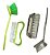 Kit 4 Escovas Limpeza  Alcance/cantos/ Delicada/esfregão - MZ-68047 - Imagem 1