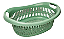 Mini Cesto Oval Multiuso Plástico com Alça REF 415 - Imagem 2