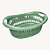 Mini Cesto Oval Multiuso Plástico com Alça REF 415 - Imagem 1
