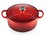 Caçarola de Ferro Fundido Vermelha Le Creuset Esmaltada 4,2 Litros -  24cm Redonda Alta 1086 - Imagem 4