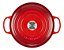 Caçarola de Ferro Fundido Vermelha Le Creuset Esmaltada 4,2 Litros -  24cm Redonda Alta 1086 - Imagem 2
