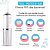 Irrigador Dental Oral Portátil Recarregável USB 220ml Floss Limpeza Bocal Jato Forte W1-12 - Imagem 3