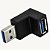 ADAPTADOR USB 3.0 MACHO P/ USB 3.0 FÊMEA 90° XC-ADP-52 - Imagem 1