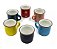 Kit com 6 Mini Canecas de Porcelana Coloridas - 5cm - Chá Café Canequinha AG1195 - Imagem 2