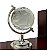 Enfeite de Globo de Cristal com Relogio e Porta Caneta, Base de Madeira de Luxo Ideal para Decoração HM6961 - Imagem 3