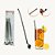 Canudo Colher em Inox com Escova para Limpeza Drinks Mexedor 22cm Kit com 6 Unidades Cor Prateado MG-9250 - Imagem 2