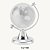 Enfeite de Mesa Decorativo Globo Terrestre Em Vidro Maciço e Metal Prateado 6x8,5cm DT1335T - Imagem 2