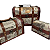 Caixa de Joias Vintage de Madeira Estilo Retrô para Bijuteria, Acessórios, Organizador de Tesouro - Kit com 3 Baús HM6778 - Imagem 1
