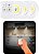 Luminária Kit 3 Lâmpadas Led Sem Fio com Controle MT027 - Imagem 2
