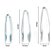 Kit Pegador de Plastico 3peças Colorido HM7003 - Uso Ideal na Cozinha. - Imagem 4