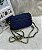 Bolsa Feminina Transversal com Fecho na frente Jeans costurada - 19x11cm - 90032 - Imagem 2