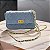 Bolsa Feminina Transversal com Fecho na frente Jeans costurada - 19x11cm - 90032 - Imagem 1