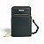Bolsa Feminina Carteira Porta Celular 3 Divisorias Transversal 3 Ziper Fechado Mini Bag - 20326 - Imagem 9