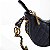Bolsa Feminina Meia Lua Transversal com Fecho  na frente Jeans costurada - 22x11cm - 90034 - Imagem 2