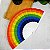 Leque de Plástico Arco Íris 43cm para Festas, Carnaval, Decoração - HM7065 - Imagem 10