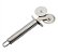 Carretilha Dupla em Aço Inox Para Massa Pizza Pastel - Imagem 3