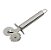 Carretilha Dupla em Aço Inox Para Massa Pizza Pastel - Imagem 4
