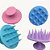 Escova de Massagear o Couro Cabeludo de Silicone/Massageadora - CORES SORTIDAS - Imagem 1