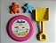 Balde Infantil para Praia 4 Peças + Frisbee  1010-RD - Imagem 2